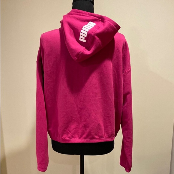 Puma Pink and White Hooded Jacket with Sporty Style - Picture 7 of 15